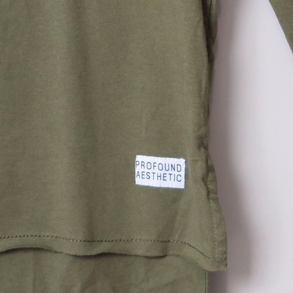 NWT Profound Aesthetic Fatigue Green Premium Basics Long Sleeve T-Shirt Size M - Picture 3 of 6